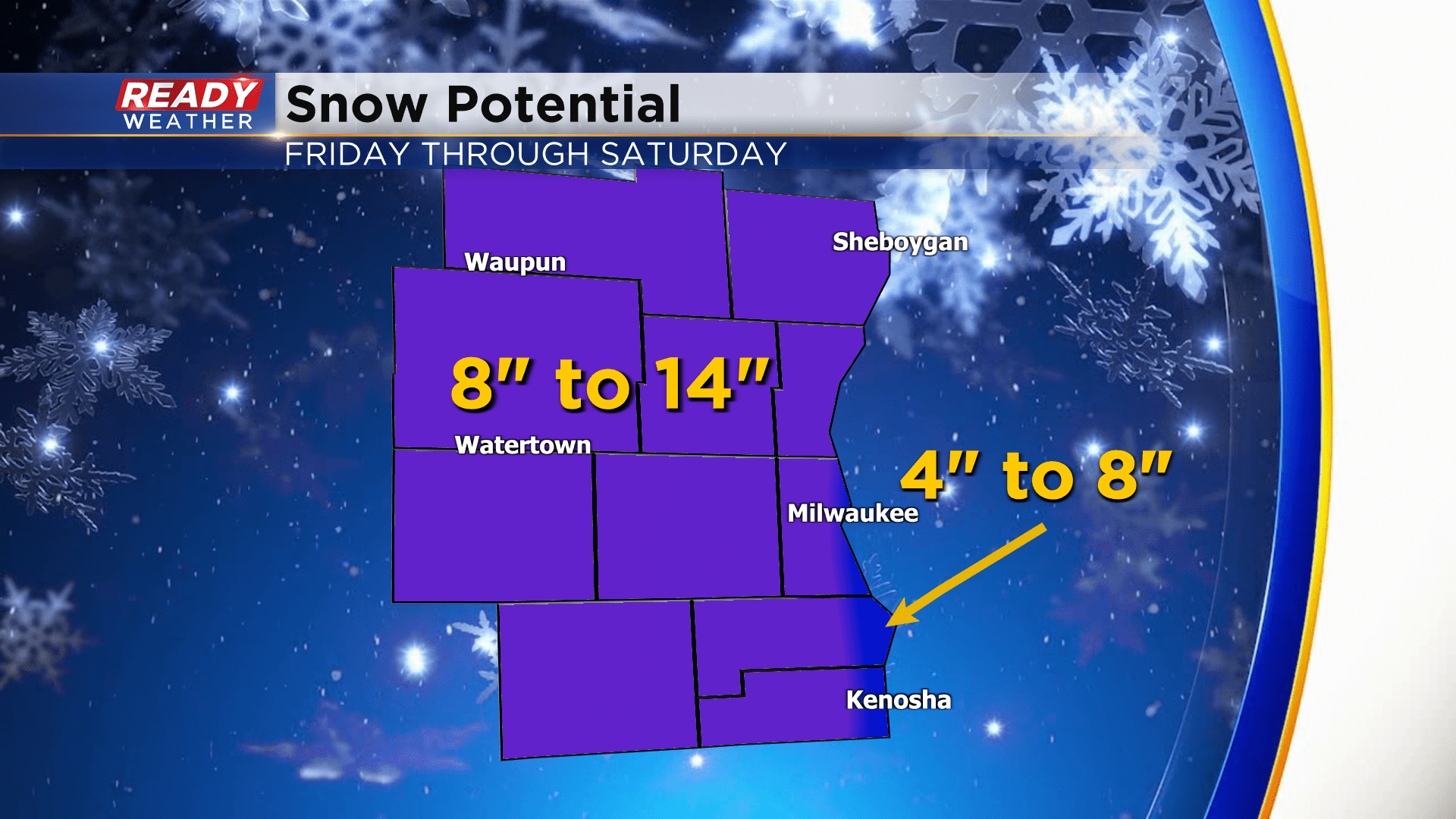 Blizzard Warning until 3 AM for Fond du Lac and Sheboygan counties